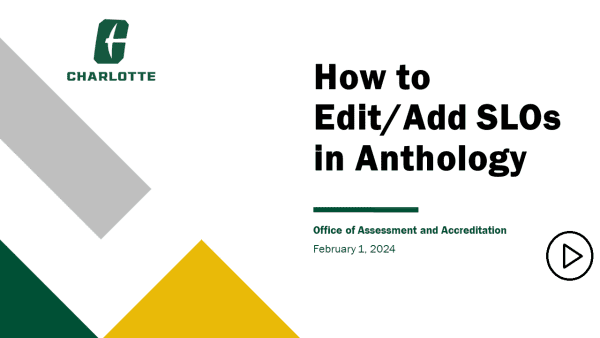 How to Edit or Add PSLO Assessment Planning and Reports in Anthology